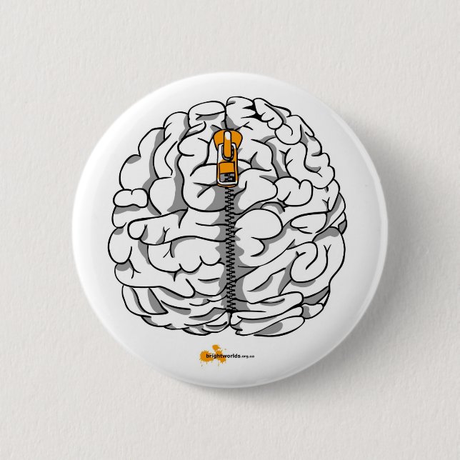 Gehirn Button (Vorderseite)