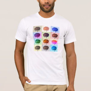 Gehirn/Farbe T-Shirt
