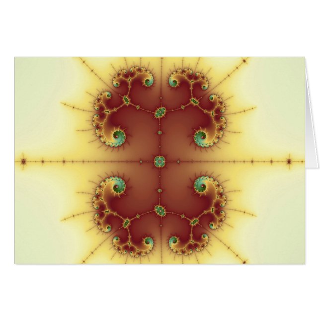 Gehirn - Fraktal Card (Vorderseite (Horizontal))