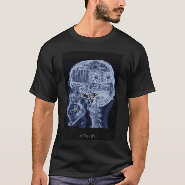 Gehirn Geek T-Shirt (Vorderseite)
