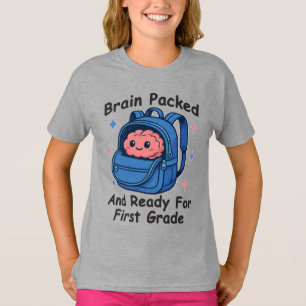 „Gehirn gepackt und bereit für die erste Klasse“ G T-Shirt