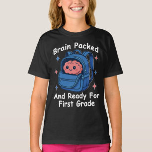 „Gehirn gepackt und bereit für die erste Klasse“ G T-Shirt
