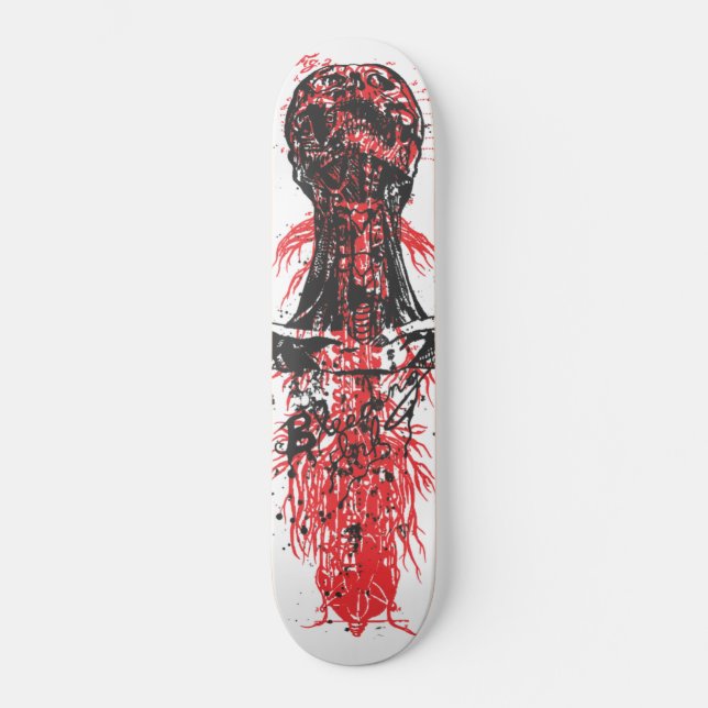 Gehirn-Hals-Dorn Skateboard (Vorderseite)