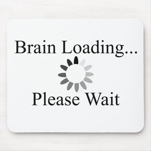 Gehirn-Laden-Kreis Mousepad (Vorne)