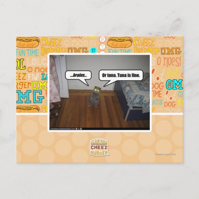 Gehirn Postkarte (Vorderseite)