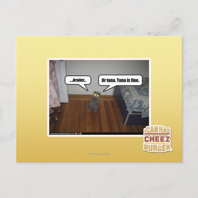 Gehirn Postkarte (Vorderseite)