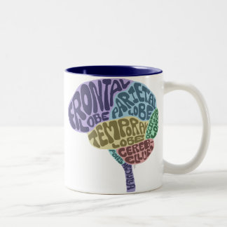 Gehirn-Tasse Zweifarbige Tasse