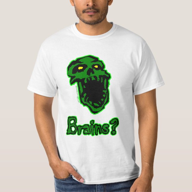 Gehirn-Zombie-T - Shirt (Vorderseite)