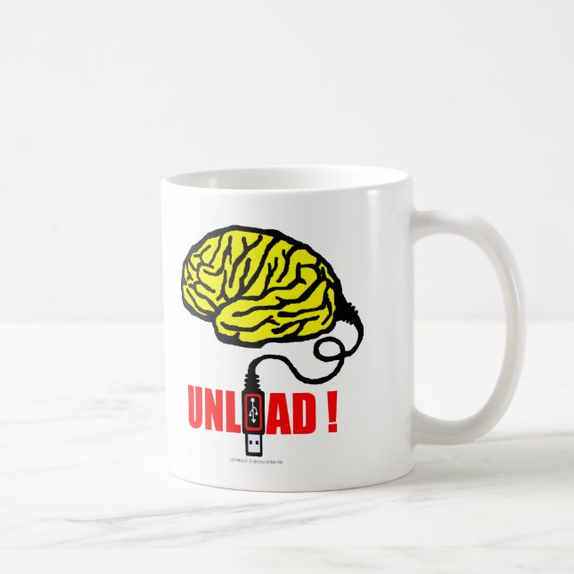 Gehirn zum zu entladen kaffeetasse (Rechts)