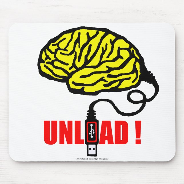 Gehirn zum zu entladen mousepad (Vorne)