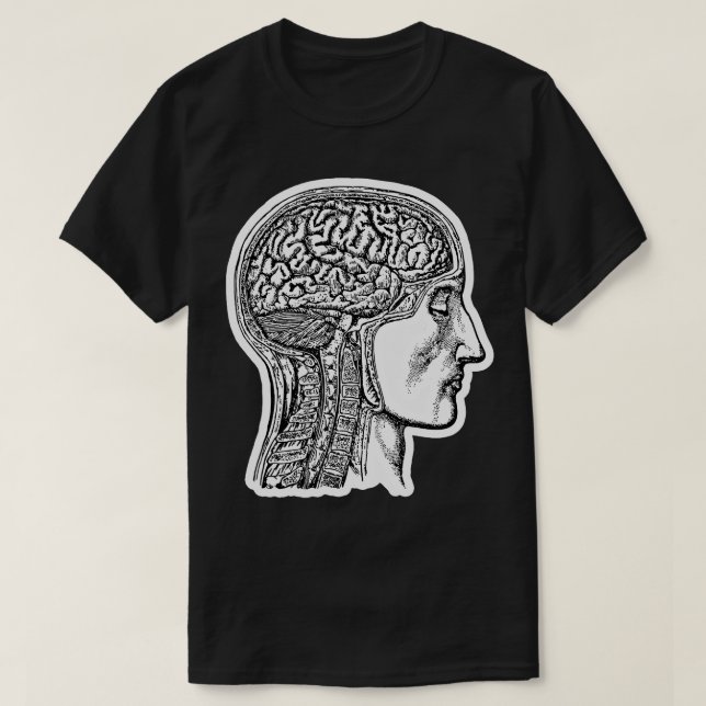 Gehirnanatomie T-Shirt (Design vorne)
