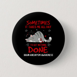 Gehirnaneurysm AWARENESS Niedlich Elefant Sonnenbl Button