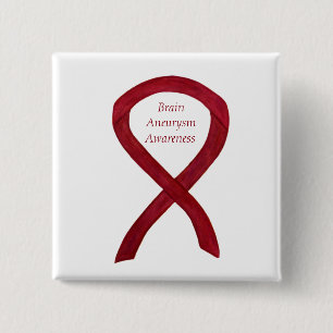 Gehirnaneurysm-Awareness-Ribbon Custom Art Button