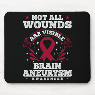 Gehirnaneurysma-Aufklärungsgeschenk - nicht alle W Mousepad