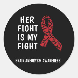 Gehirnaneurysma Awareness 11 Runder Aufkleber