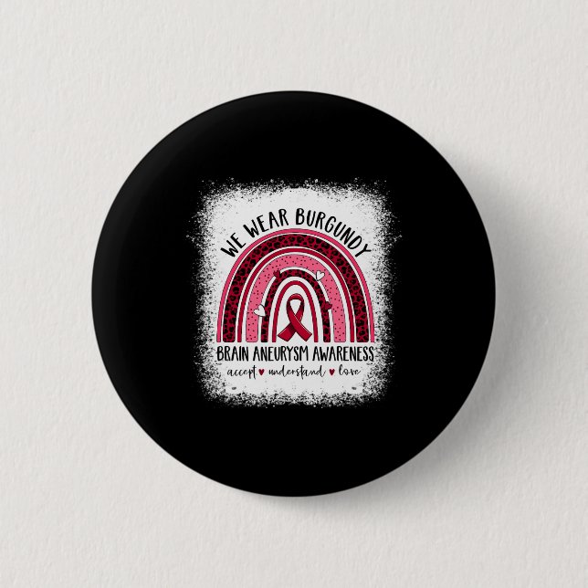 Gehirnaneurysma Awareness Apparel Phantastisches T Button (Vorderseite)