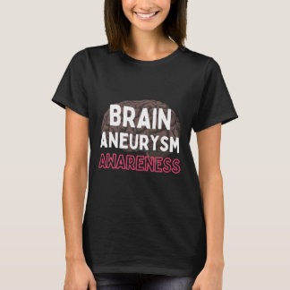 Gehirnaneurysma Awareness Burgundy Ribbon Aneurysm T-Shirt