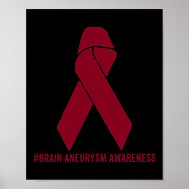 Gehirnaneurysma Awareness Survivor Poster (Vorne)