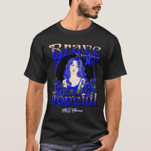 Gehirnaneurysma Bewusstsein Brave Strong Grateful T-Shirt