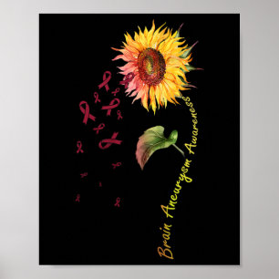Gehirnaneurysma Bewusstsein Sonnenblume 1 Poster