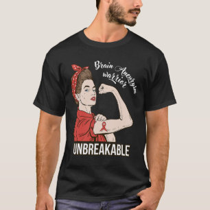 Gehirnaneurysma-Bewusstseinswarter Unzerbrechliche T-Shirt