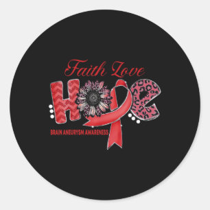 Gehirnaneurysma kommt nicht mit einem Handbuch, da Runder Aufkleber