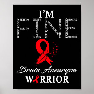 Gehirnaneurysma Krieger I'm Fine Poster