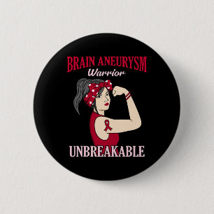 Gehirnaneurysma Kriegererkennungsmonat Unterstütze Button