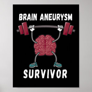 Gehirnaneurysma Sensibilisierung Überlebende Gesch Poster