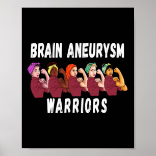 Gehirnaneurysma Überlebende Krieger Geschenk des B Poster