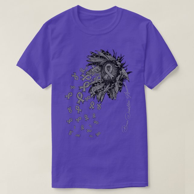 Gehirnbehinderung Sensibilität Sonnenblumenbandstr T-Shirt (Design vorne)