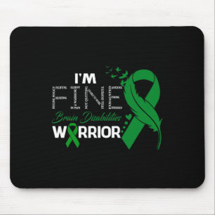 Gehirnbehinderungen Krieger Ich bin ein schöner Fe Mousepad
