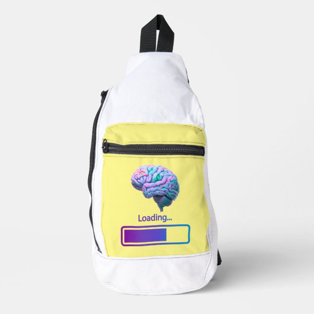 Gehirnbelastung Crossbody Bag (Vorderseite)