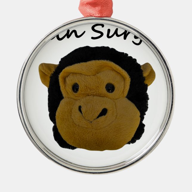 Gehirnchirurg Silbernes Ornament (Vorne)