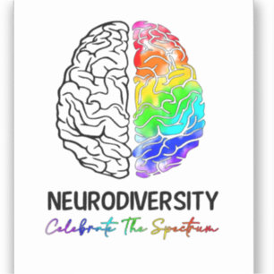 Gehirndesign, ABA-Therapeut, Autismus-Bewusstsein, Aufkleber