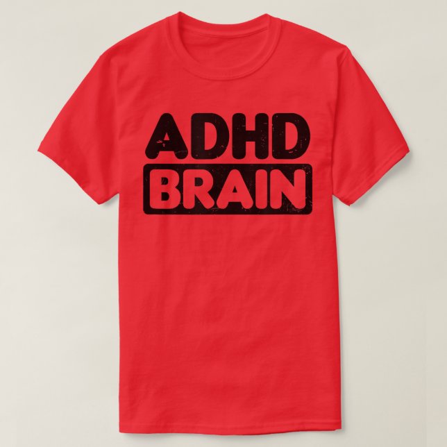 Gehirndesign ADHD T-Shirt (Design vorne)