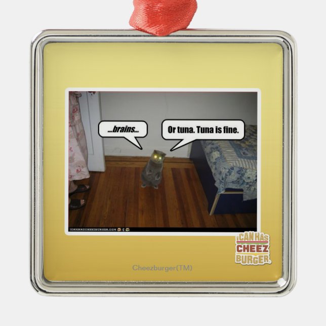 Gehirne Ornament Aus Metall (Vorne)