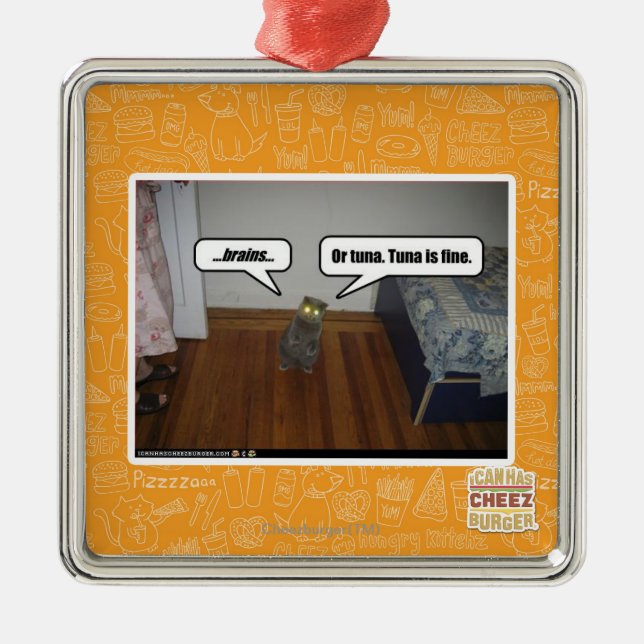 Gehirne Ornament Aus Metall (Vorne)