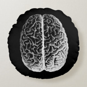 Gehirne! Rundes Kissen