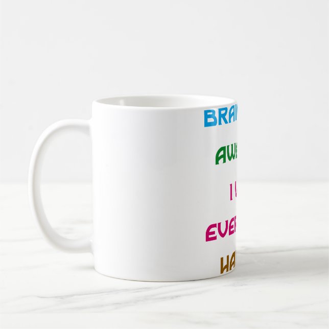 Gehirne sind Phantastische Funny Quotes Kaffeetasse (Links)