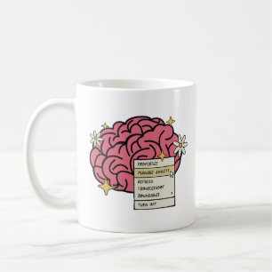 Gehirneigenschaften bewältigen Angst  Kaffeetasse