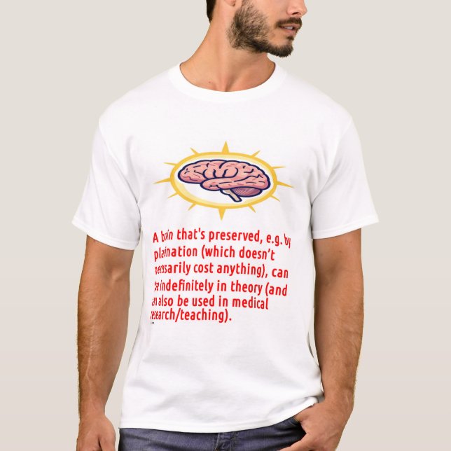 Gehirnerhaltungsbotschaft (Logo) T-Shirt (Vorderseite)