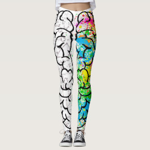 Gehirnpsychologie zeichnend Idee Leggings