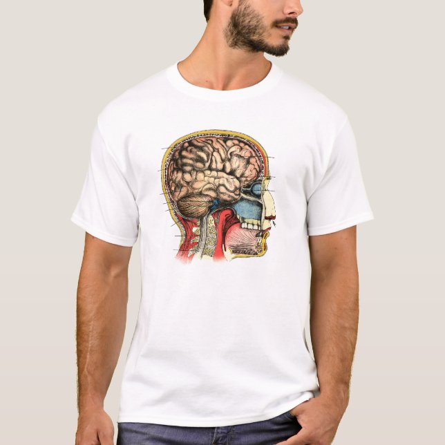 Gehirnschädel Cervical Spine T-Shirt (Vorderseite)