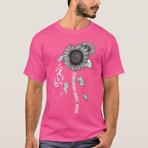 Gehirntumorbewusstsein Krebs Hirnkrebs Sonnenfluss T-Shirt