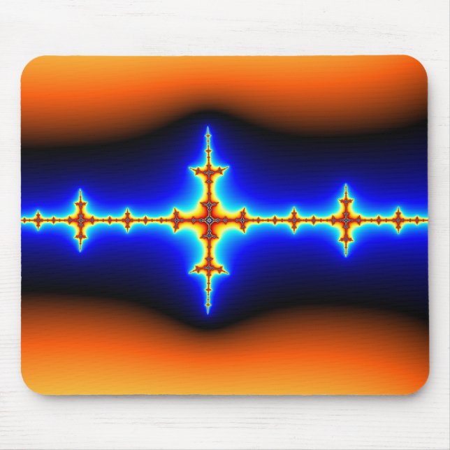 Gehirnwelle - Fraktal Mousepad (Vorne)