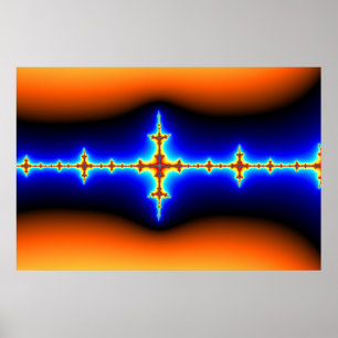Gehirnwelle - Fraktal Poster