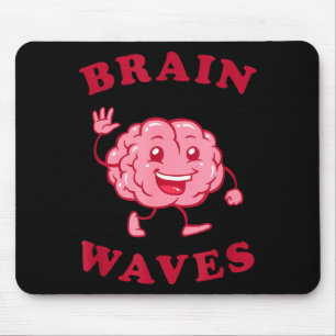 Gehirnwellen - lustige Wissenschaft Biologie Mousepad