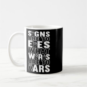 Gehörlosenbewusstsein ASL Gebärdensprache Amerik Kaffeetasse