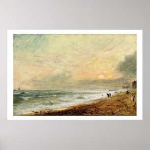Gehobener Strand, c.1824 (Öl auf Papier auf Poster